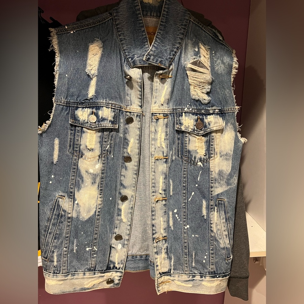 Carbon blue Jean vest